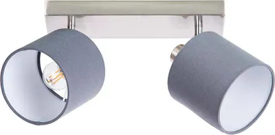 Produktbild von Deckenleuchte, 2 Flammig, silber, Spots beweglich, B 25 cm