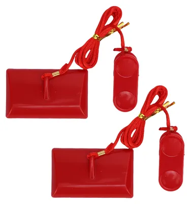 Immagine prodotto di 2 interruttori di sicurezza magnetici per tapis roulant, adatti per 9600 GTS7 M8 M9 Interruttore di emergenza magnetico 68 x 41 mm