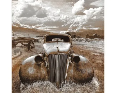 Produktbild von Glasbild Lost Car GLA2026 50x50 cm