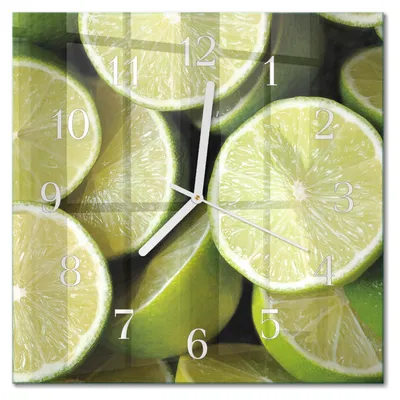 Produktbild von Tulup Glasuhr Wanduhr Küchenuhr Echt-Glas 30x30 cm Modern Dekorativ Geräuschlos Weiße Zeiger - Kalziumkarbonat