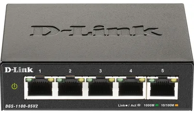 Imagen del producto de D-Link DGS-1100-05V2/E Switch       D-Link DGS-1100-05V2/E              5*GE retail
