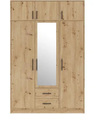 Produktbild von Marmex Drehtürenschrank SMART 2LN Eiche artisan +Spiegel 150x230x56 cm