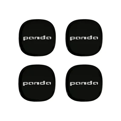 Obrázok produktu pre Nálepky 3D kryty riadidiel pre Fiat Panda, priemer 52 mm, čierna, 4 ks