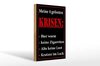 Produktbild von Holzschild Spruch 20x30cm Meine 4 grössten Kriesen