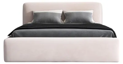 Produktbild von Polsterbett BLUM 180x200 plus Matratze und Bettkasten. Farbe: Beige.