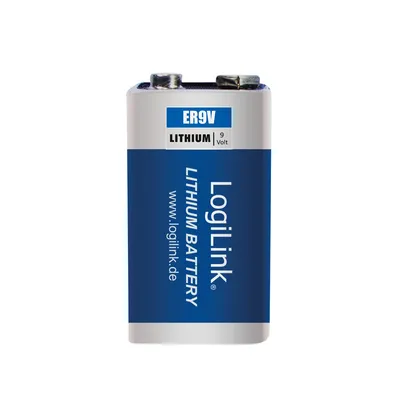 Produktbild von LogiLink ER9VLIB, Einwegbatterie, 9V, Lithium, 10,8 V, 1 Stück(e), 1200 mAh