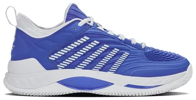 Image de K-SWISS HYPERCOURT SUPREME 2 CLAY, chaussures de tennis pour hommes, bleu et blanc, taille 7
