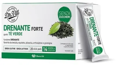 Immagine prodotto di Dr Viti Drenante Forte Te Verde 28 Stick Pack Senza Zuccheri