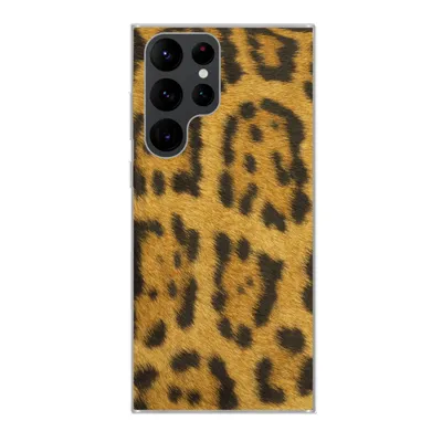 Produktbild von MuchoWow® Handyhülle Schutzhülle Hülle für Samsung Galaxy S22 Ultra Leopardenfell Silikon Softcase Handy Hülle - Abbildung