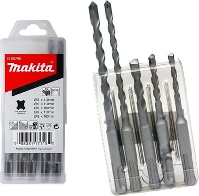 Zdjęcie produktu dla Zestaw wierteł SDS plus Makita D-00795, 5 szt