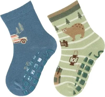 Produktbild von Sterntaler ABS-Socken DP Camper+Bär, mittelblau, Gr. 22