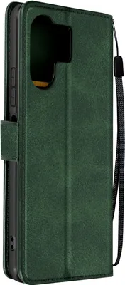 Obrázek produktu pro Avizar, Xiaomi Poco M6 5G Wallet Cover, peněženkové pouzdro s poutkem na ruku, tmavě zelené