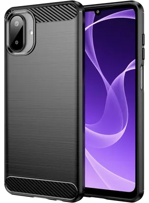 Produktbild von Hülle für Samsung Galaxy A07 5G/4G, Carbon-Faser TPU Silikon Stoßfest Schutzhülle Schwarz