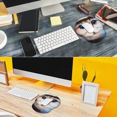 Image de Tapis de bureau ergonomique avec siège rembourré en mousse à mémoire de forme et repose-pieds antidérapant