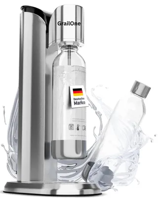 Sprudelwasserbereiter mit 2 PET-Flaschen, kompatibel mit CO2-Zylindern