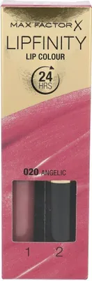A product box for Max Factor Lipfinity Lip Colour.