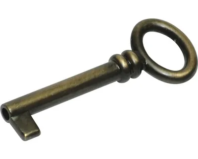 Produktbild von Schlüssel Metall brüniert, 67x9x25 mm