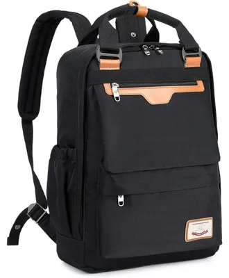 Produktbild von Tagesrucksack mit Laptopfach & Anti-Diebstahl-Tasche, wasserdicht, 15,6 Zoll, Schwarz