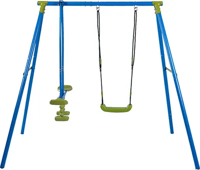 Produktbild von Sandora 40025 Doppel Kinderschaukel mit Gestell Schaukel + Wippe XNS004 - 50kg