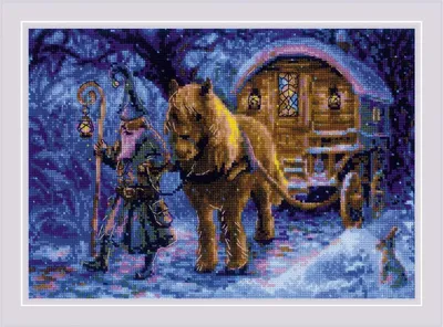 Immagine prodotto di Kit per ricamo a punto croce Riolis "Viaggiatore Stregone", 30x21 cm