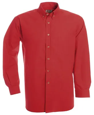 Zdjęcie produktu dla Koszula męska, długi rękaw - B&C AMSTERDAM - red - rozmiar 2XL