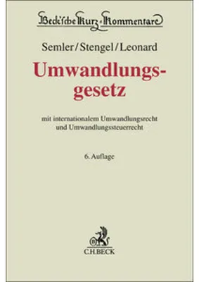 Obrázek produktu pro Umwandlungsgesetz. UmwG