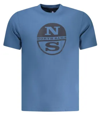 Produktbild von Blaue Herren Kurzarm-Shirts mit Logo & Rundhals-Ausschnitt
