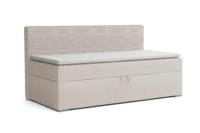 Produktbild von BOXBETT MATI 100/200 Ecru mit Bonell-Federkernmatratze H3