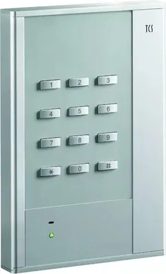Produktbild von Codeschloss cPAKL zur Zutritsskontrolle, für bis zu 10 Codes, AP silber TCS AZC50000-0010