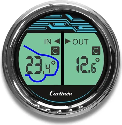 Produktbild von Thermometer für drinnen und draußen - bis -50/+50 °C - präzise Temperaturmessung