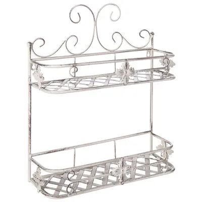 Immagine prodotto di Scaffale metallico bianco da parete MARAYES