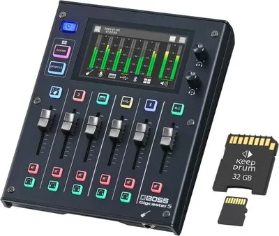 Immagine prodotto di Boss GCS-5 Gigcaster Mixer in streaming con scheda SD