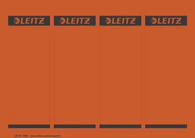 Image de Leitz 1685-20-25 1685 Étiquettes dos PC imprimables - papier, courtes/larges,100 pièces, rouge
