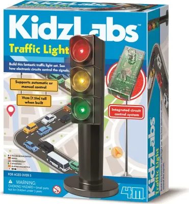 Zdjęcie produktu dla Semafor KidzLabs - zestaw konstrukcyjno-naukowy