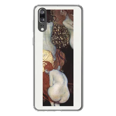 Produktbild von MuchoWow® Handyhülle Schutzhülle Hülle für Huawei P20 Goldfisch - Gustav Klimt Silikon Softcase Handy Hülle - Hardcover