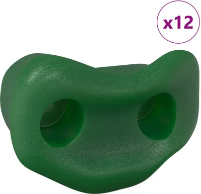Image de Préhension d'escalade 12 pcs Vert 100 x 67 x 43 mm PP