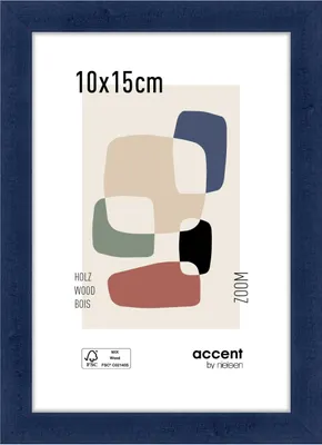 Produktbild von accent by nielsen Holz Bilderrahmen Zoom, 10x15 cm, Dunkelblau
