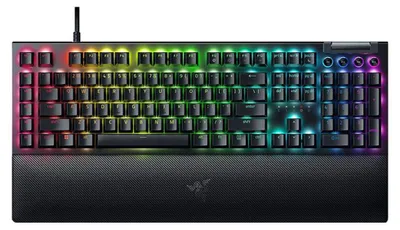 Produktbild von Razer BlackWidow V4, Kabelgebunden, USB, Mechanischer Switch, QWERTY, RGB-LED, Schwarz