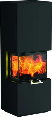Produktbild von Olsberg Kaminofen OSORNO S 5,7 kW Ofen Kamin Holzofen Bausatz : 'Stahl/Schwarz'