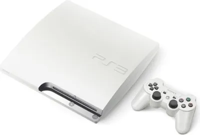 Produktbild von Sony PlayStation 3 Spielkonsole mit Gamepad - Kabellos - 250 GB HDD - HDMI - Weiß - Dolby Digital - Blu-ray Player - Triple-Core Prozessor - RSX GPU - Gigabit-Ethernet - Bluetooth - Wireless LAN - USB