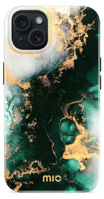 Produktbild von MIO iPhone 14 MagSafe Hülle Hardcase Backcover - Green Marble
