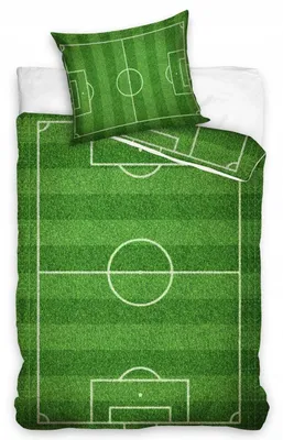 Produktbild von Carbotex Bettwäsche Fußballplatz Kinder 140x200 cm