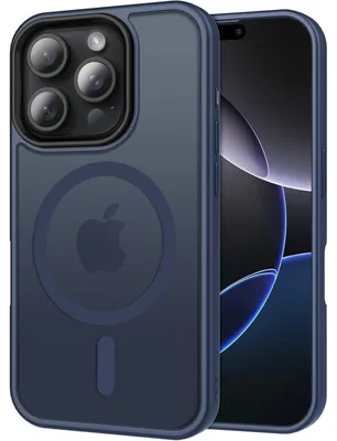 Obrázok produktu pre Puzdro na iPhone 16 Pro s technológiou MagSafe, ochrana fotoaparátu, odolné proti nárazom a poškriabaniu, tmavomodrej farby
