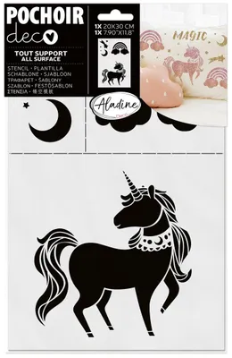 Imagen del producto de Plantilla de decoración: Unicornio