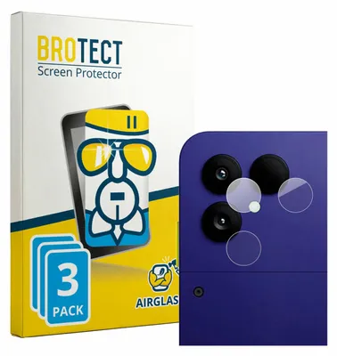 Produktbild von 3x BROTECT Schutzglas für Fairphone 6 Plus (NUR Kamera) 9H kratzfest klar