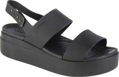 Produktbild von Crocs Brooklyn Low Wedge 206453-060, Sandalen, Damen, Schwarz, Größe: 39/40