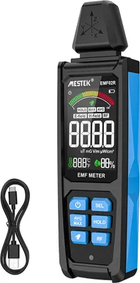 Produktbild von Měřič elektromagnetického záření, měřič záření magnetického pole, měření síly, detektor elektromagnetického záření, detektor rádiových frekvencí, detektor elektrického pole, detektor magnetického pole, VA barevný displej se zobrazením maximální průměrné teploty, vlhkosti a funkcí podržení dat
