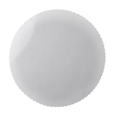 Produktbild von Tortenunterlagen, Pappe rund Ø 28 cm weiss beschichtet, mit gezacktem Rand