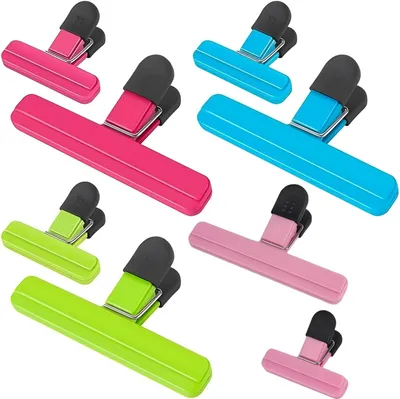 Produktbild von Solidchoice - 8 Stück Verschlussclips für Lebensmittelbeutel, Küchenverschlüsse