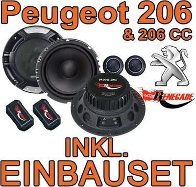 Produktbild von Renegade RX 6.2c - 16,5cm Komponenten-System für Peugeot 206 - justSOUND